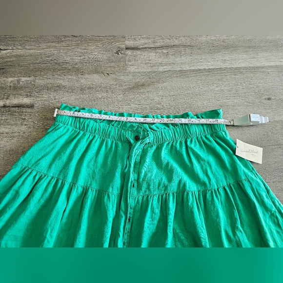 Women's Tie Waist Button-Front Midi Skirt - Universal Thread Size 1x - Picture 7 of 7